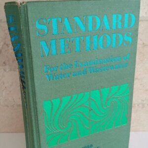 1981 Vintage Water Standards Book, Large Blue Book Technical Book Shelf Decor
